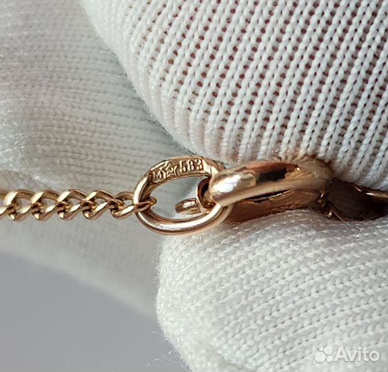 Золотая цепочка с кулоном СССР