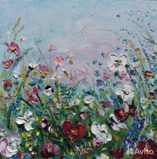 Картина маслом. Цветы