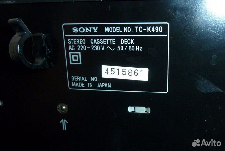 Кассетная дека Sony TC-K490