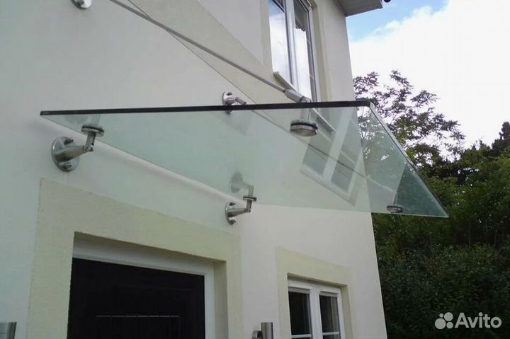 Козырек из стекла