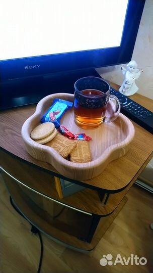 Менажница, чаша, подносик из массива ясеня