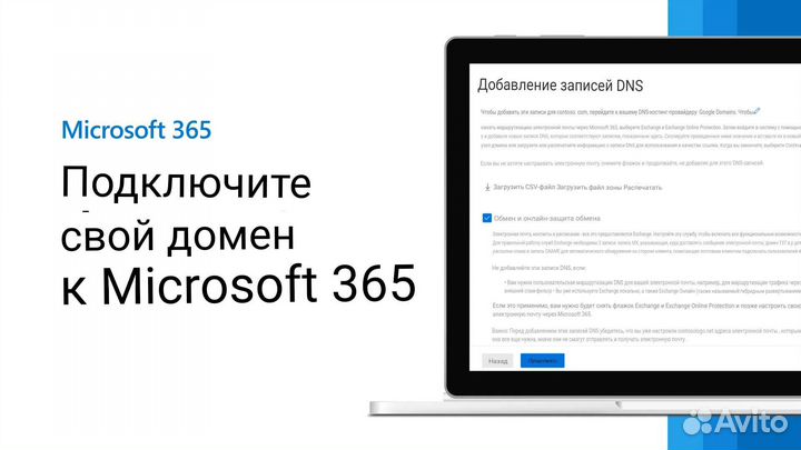 На вашем домене Microsoft 365 + 1Tb OneDrive