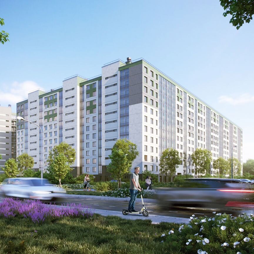 2-к. квартира, 54 м², 2/12 эт.