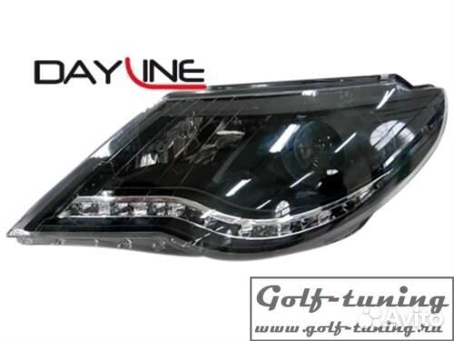 VW Passat CC 08-11 Фары Devil eyes, Dayline черные