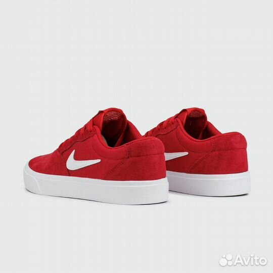 Кеды Nike SB Chron Suede Red White