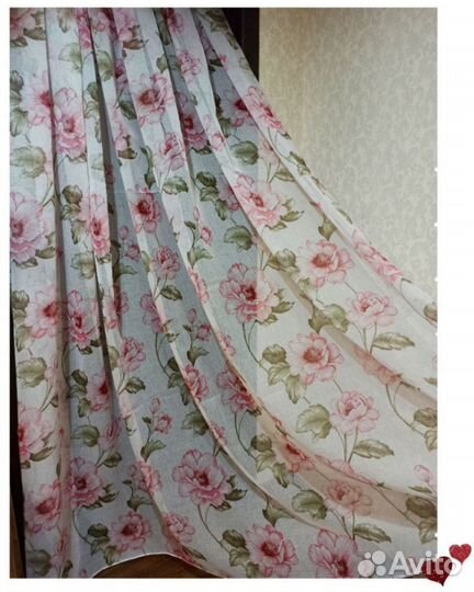 Тюль ширина 6 метров новый