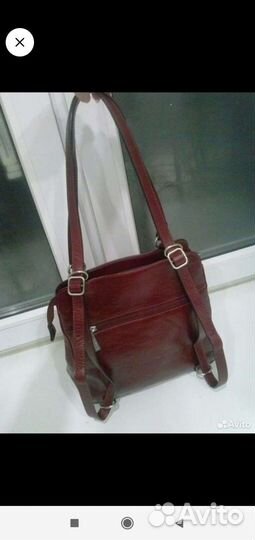 Сумка-рюкзак Италия кожа натуральная, оригинал