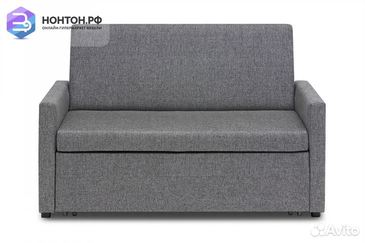 Диван выкатной Виктория-5 рогожка серая