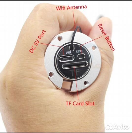 Wi-Fi камера в Глазок FullHD 170 microSD