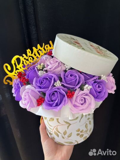 Букет из мыльных цветов