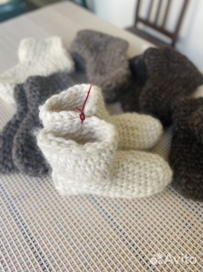 Теплые носки из шерсти (чуни)