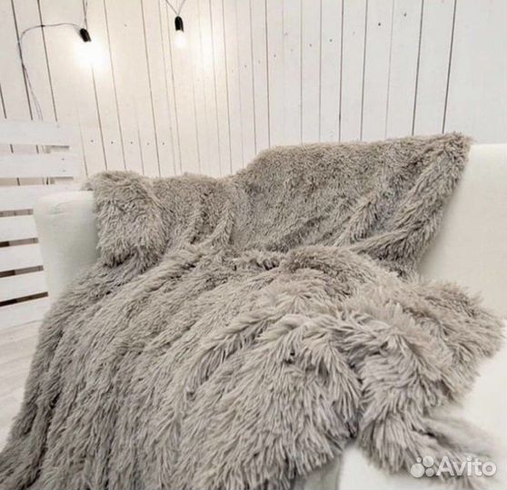 Плед пушистый, плед травка 200х220 разные цвета