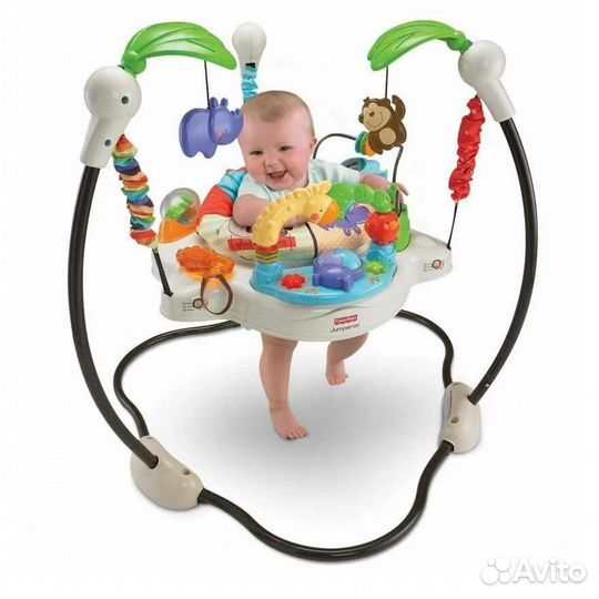 Прыгунки развивающий центр fisher price зоопарк