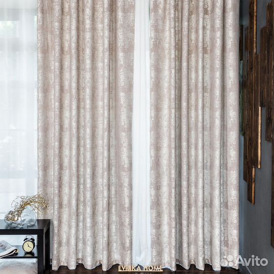 Шторы мрамор зарина розовый жемчуг готовые