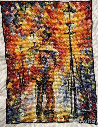 Картина вышитая крестом ручная работа