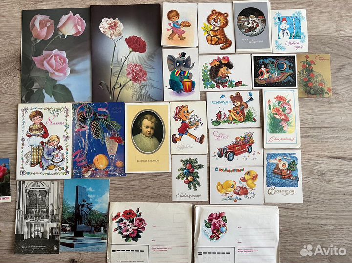 Открытки, календарики, конверты СССР