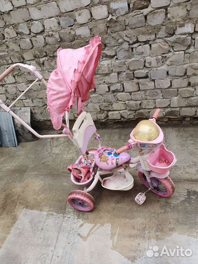 Детский велосипед с ручкой