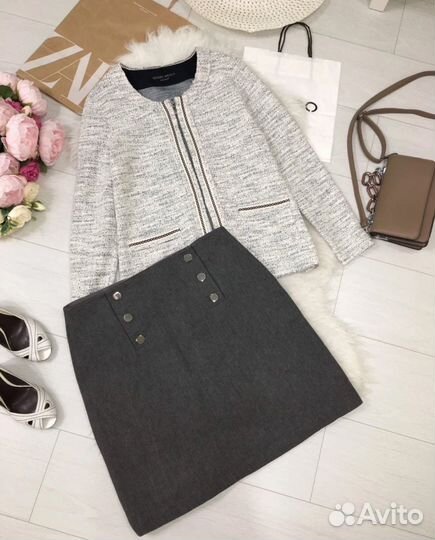 Пиджак Gerry Weber, юбка с шерстью 48