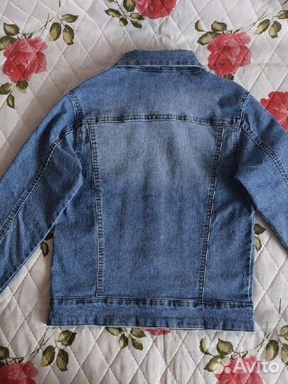 Джинсовые куртки для двойни, р.128