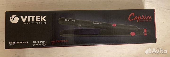 Выпрямитель плойка для волос новый vitek