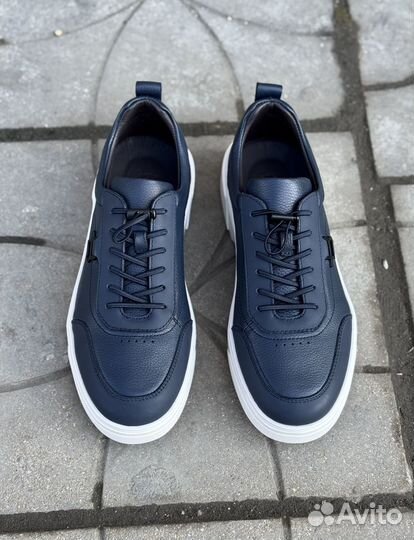 Кеды мужские кожаные