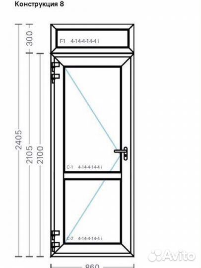 Двери пвх veka новые на заказ