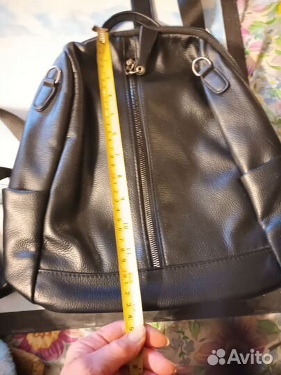 Рюкзак женский кожаный черный