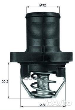 Термостат интегрированный TI4789 Mahle/Knecht