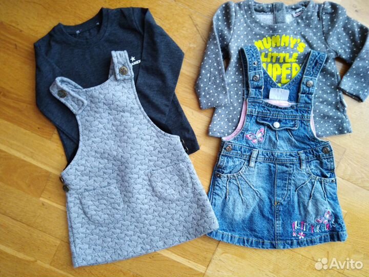 Вещи пакетом на девочку 9мес до 1,5 лет