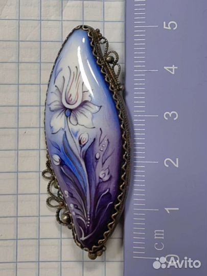 Винтажная Брошь- Брошка Советская в эмали