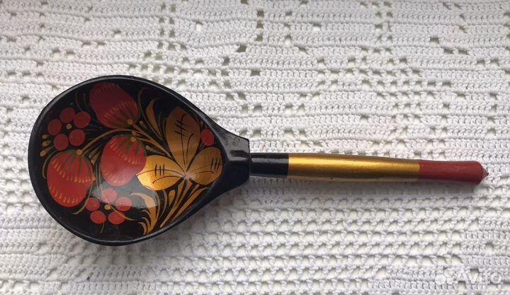 Ложка новая, хохлома, СССР