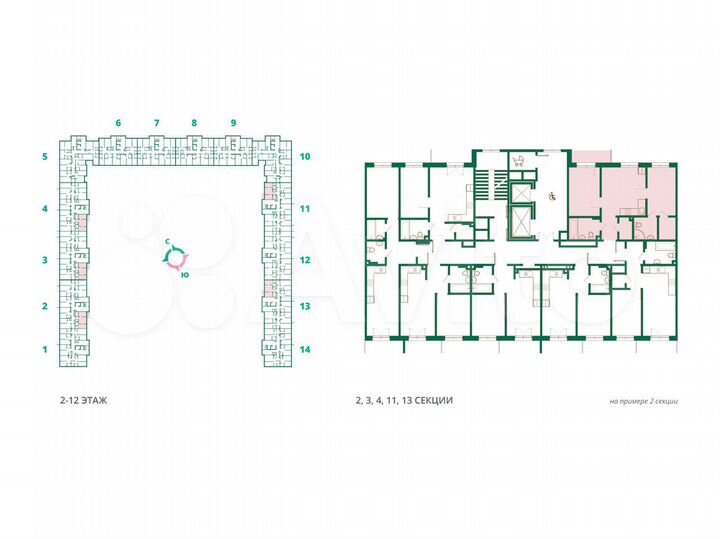 2-к. квартира, 55 м², 8/12 эт.