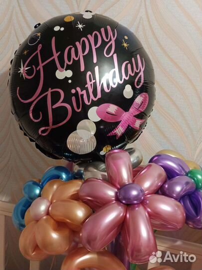 Цветы из шаров 3 шт