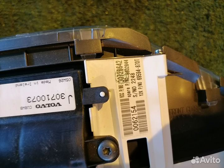 Спидометр Volvo V50 MW MW43 MW68 30728642брак верх