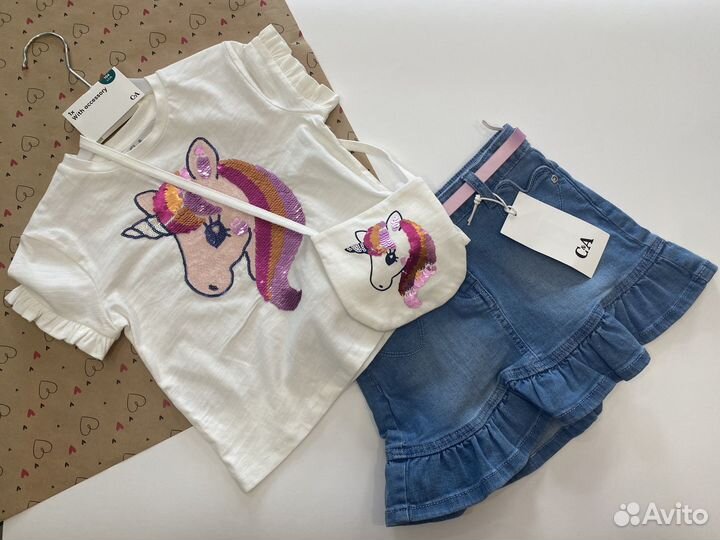 Комплект на девочку 104 C&A