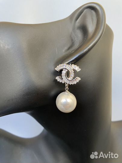Серьги chanel