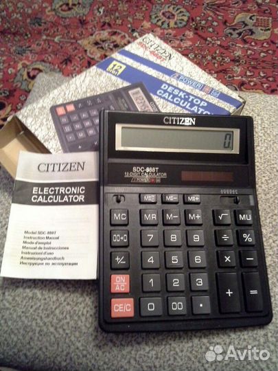 Калькулятор citizen sdc-888t