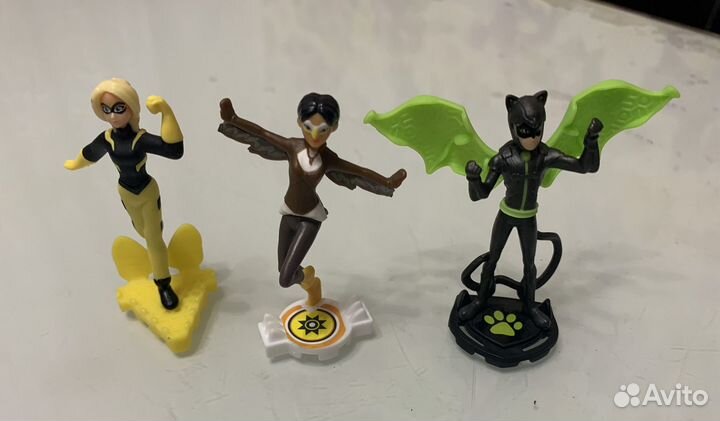 Фигурки из киндер сюрприза «Леди баг и Супер-Кот»