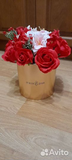 Букет из мыльных роз