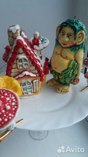 Елочная игрушка домик /теремок