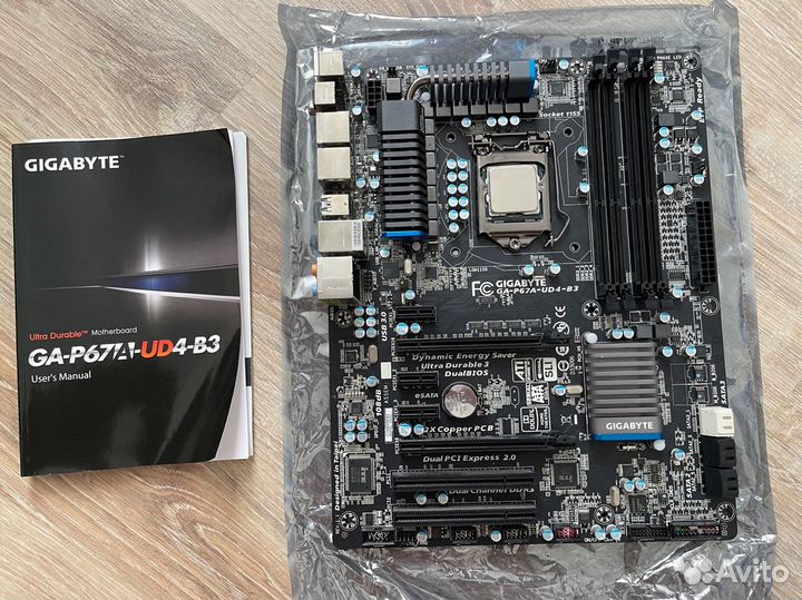 Материнская плата с процессором