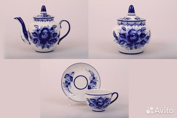Чайные сервизы Гжель