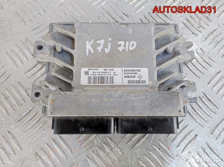 Блок эбу Renault Logan K7J 710 8200483732 Бензин