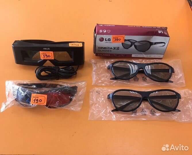 3D очки в ассортименте