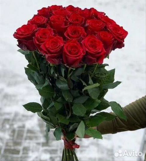 Букет 19 розы по 100 Цветы розы Красноярск