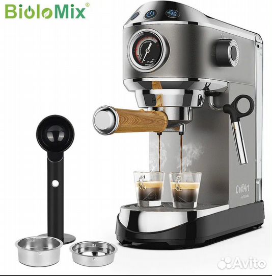 Кофеварка рожковая Biolomix