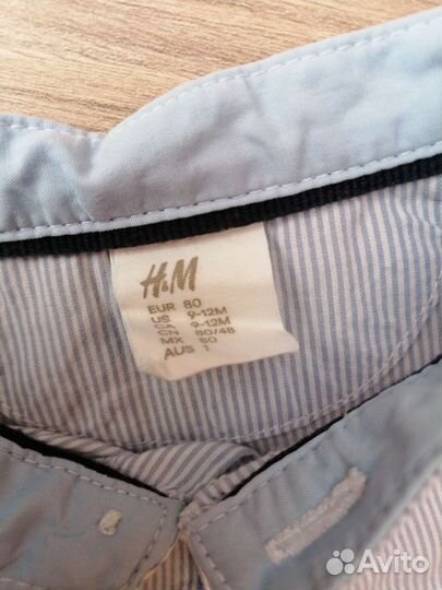Рубашка h&m детская, размер 80-86