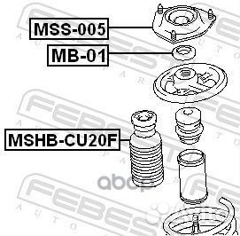 Опора амортизатора mitsubishi lancer 00-09/outl