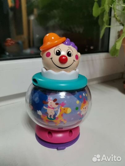 Развивающая игрушка клоун на присоске