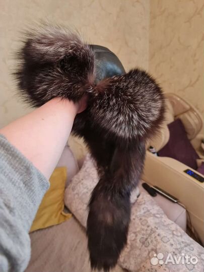 Шапка канадский соболь малахай